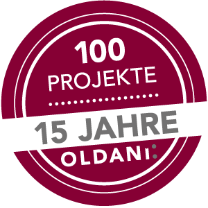 Jubiläumsbutton – Architekt Oldani